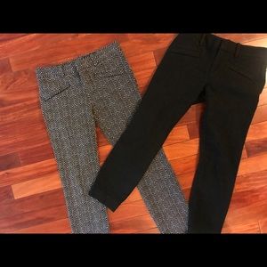 Lot of 2 pairs of GAP skinny ankle pants.